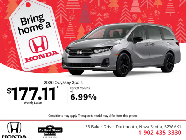 Get the 2026 Honda Odyssey!