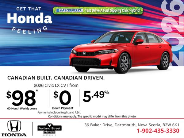 Get the 2026 Honda Civic!
