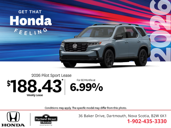 Get the 2026 Honda Pilot!