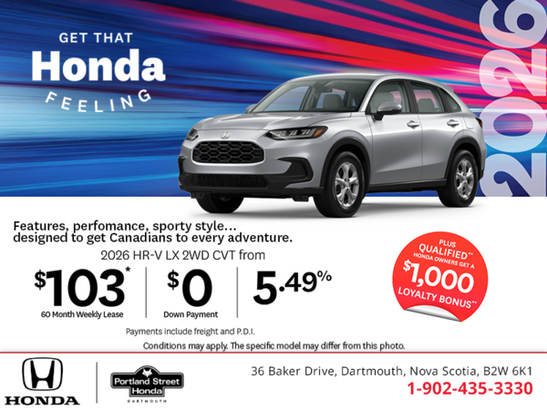 Get the 2026 Honda HR-V!