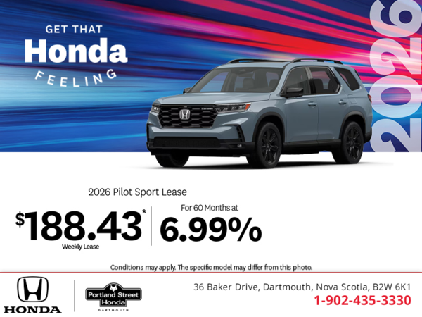 Get the 2026 Honda Pilot!
