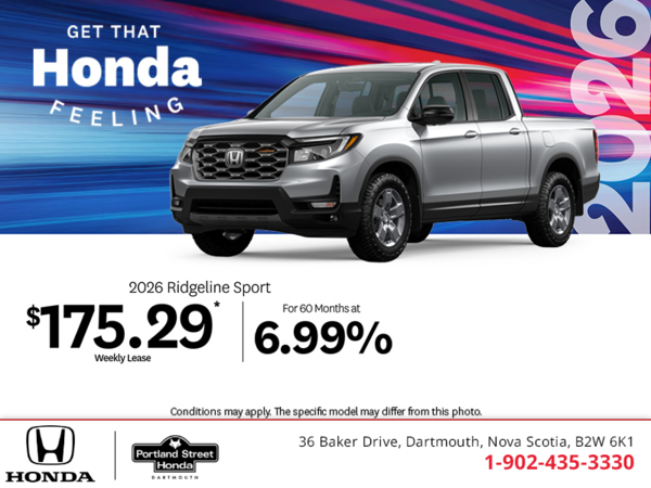Get the 2026 Honda Ridgeline!