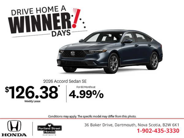 Get the 2026 Honda Accord!