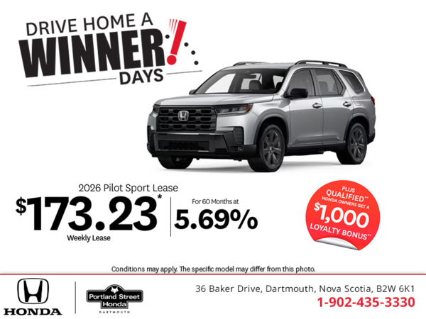 Get the 2026 Honda Pilot!