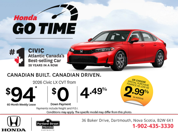 Get the 2026 Honda Civic!