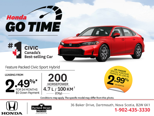 Get the 2026 Honda Civic Sport Hybrid!