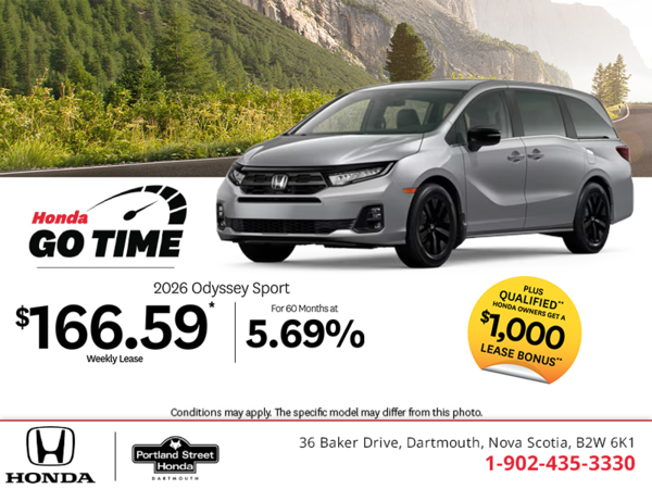 Get the 2026 Honda Odyssey!