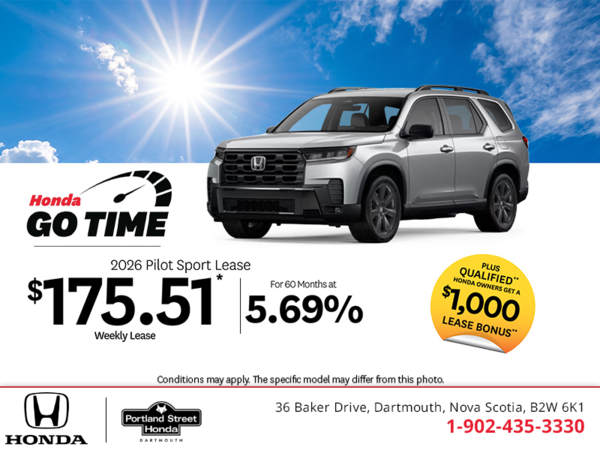 Get the 2026 Honda Pilot!