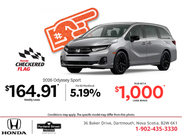 Get the 2026 Honda Odyssey!