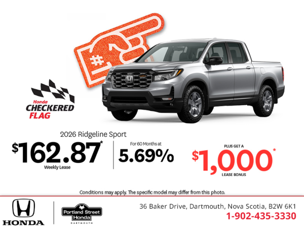 Get the 2026 Honda Ridgeline!