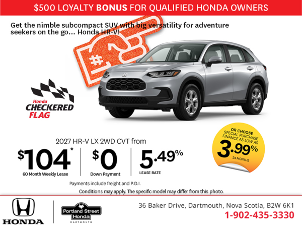 Get the 2027 Honda HR-V!