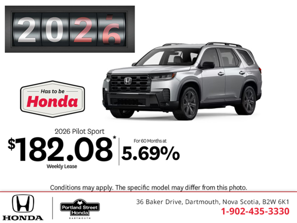 Get the 2026 Honda Pilot!