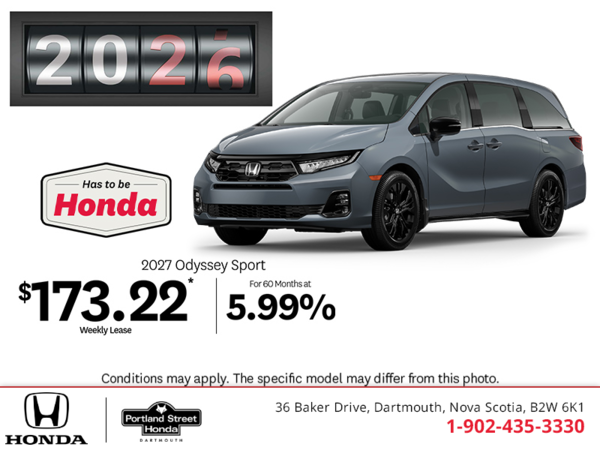 Get the 2027 Honda Odyssey!