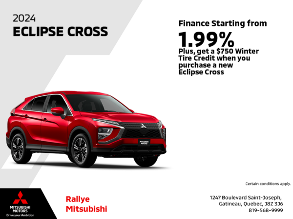 Get the 2024 Mitsubishi Eclipse Cross