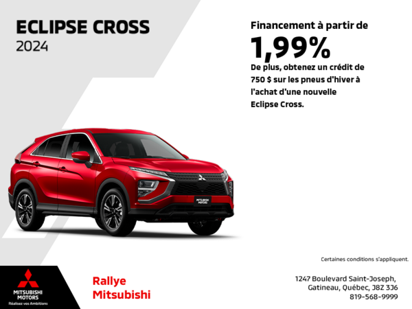 Procurez-vous le Mitsubishi Eclipse Cross 2024