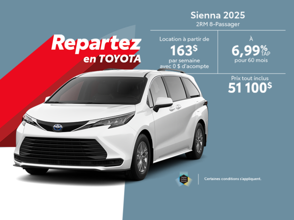 Toyota Sienna Hybrid 2025