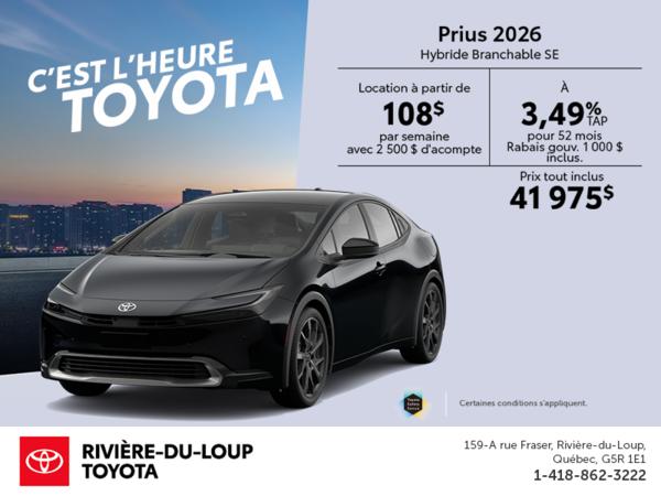 Toyota Prius Plug-In Hybrid 2026