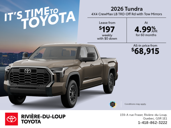 2026 Toyota Tundra