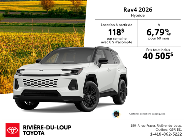 Toyota RAV4 Hybride 2026