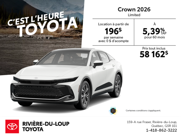 Toyota Crown Limited  2026