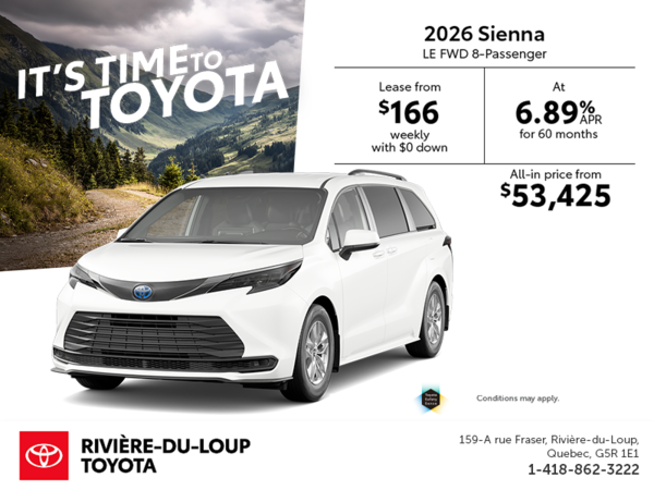 2026 Toyota Sienna Hybrid