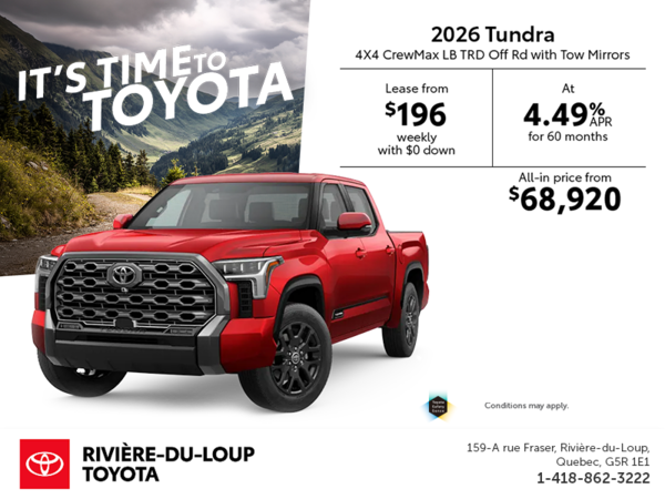 2026 Toyota Tundra