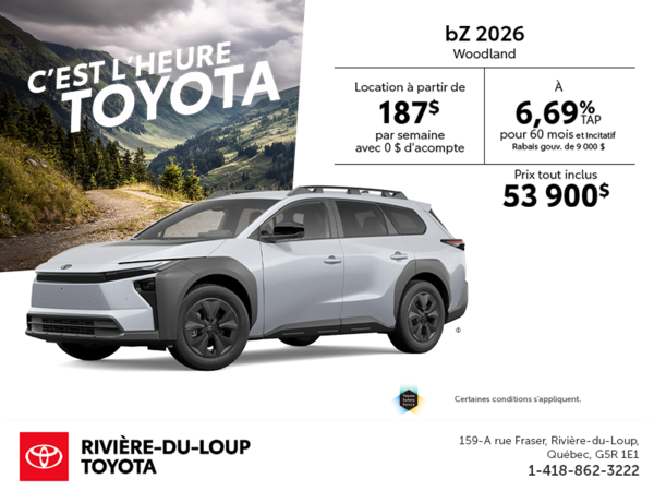 Toyota bZ 2026