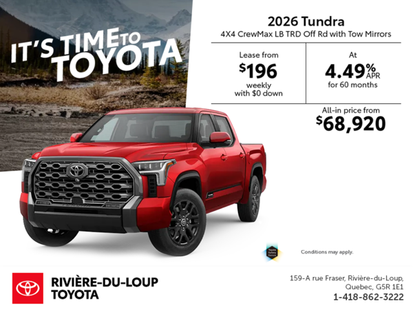 2026 Toyota Tundra