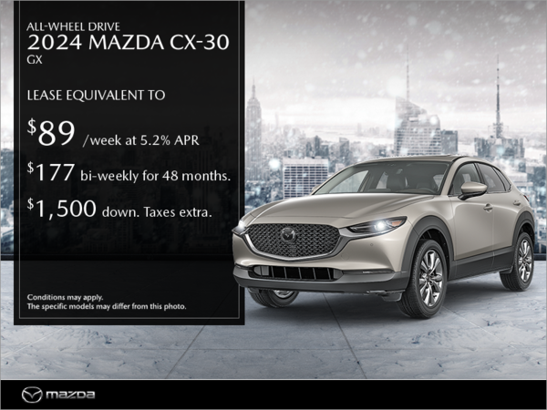 Regina Mazda - Get the 2024 Mazda CX-30 today!