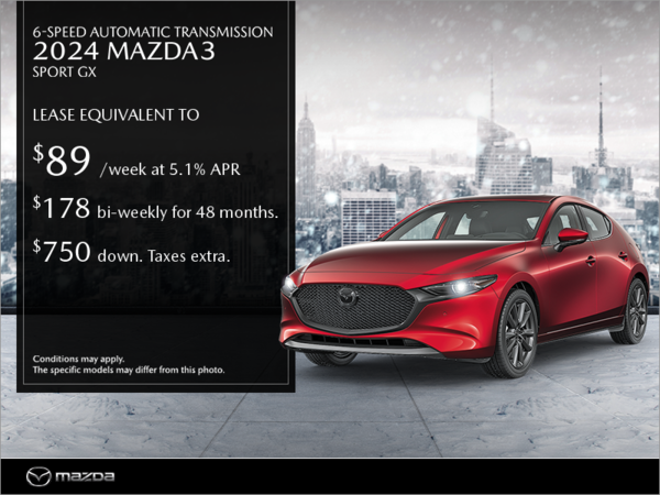 Regina Mazda - Get the 2024 Mazda3 Sport today!