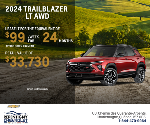 Get the 2024 Chevrolet Trailblazer LT AWD