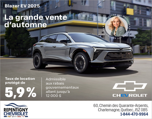 Procurez-vous le Chevrolet Blazer EV 2024