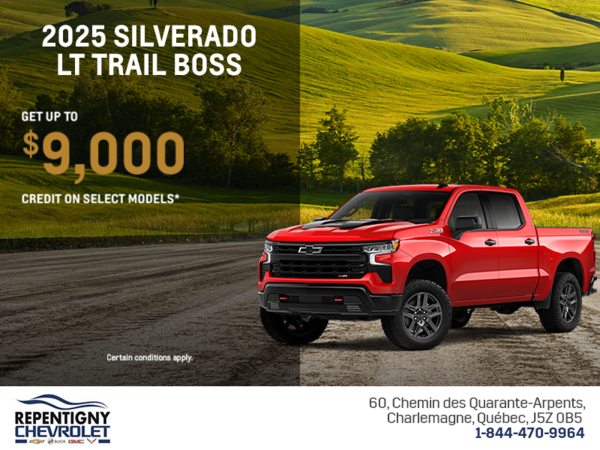 Get the 2025 Chevrolet Silverado 1500 LT Trail Boss