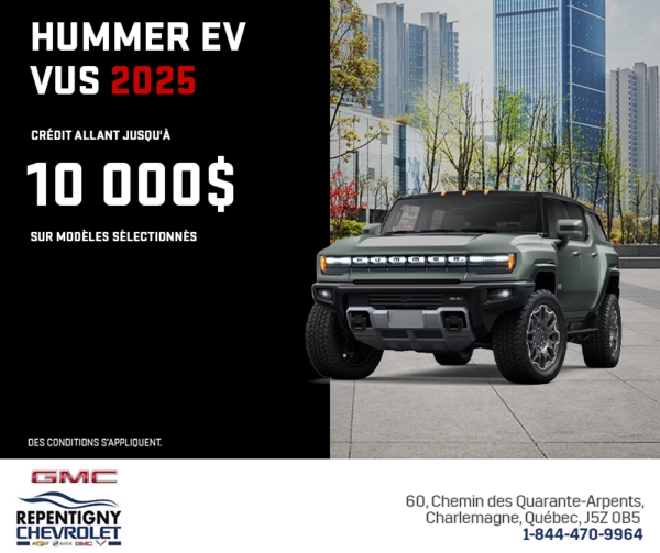 Le GMC Hummer EV VUS 2025