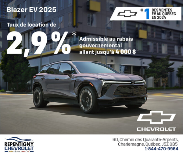 Procurez-vous le Chevrolet Blazer EV 2025