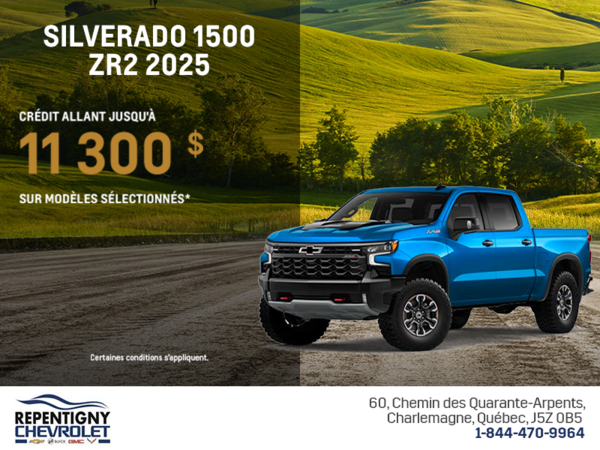Procurez-vous le Chevrolet Silverado 1500 ZR2 2025