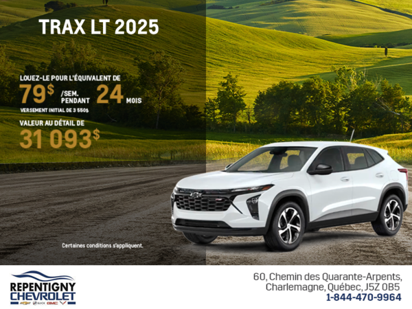 Procurez-vous le Chevrolet Trax 2025
