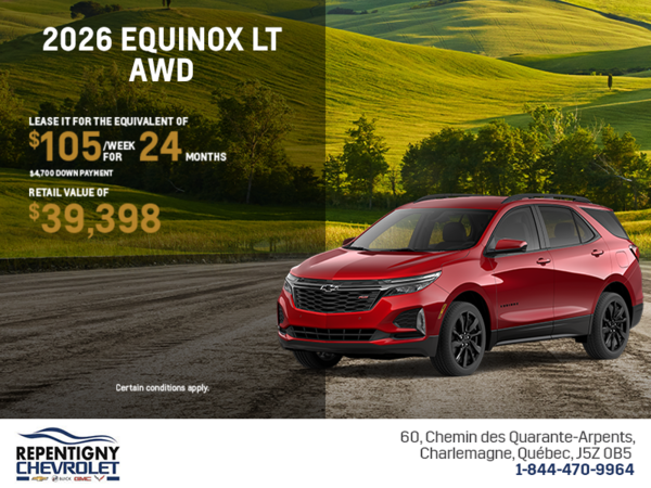 Get the 2026 Chevrolet Equinox LT AWD