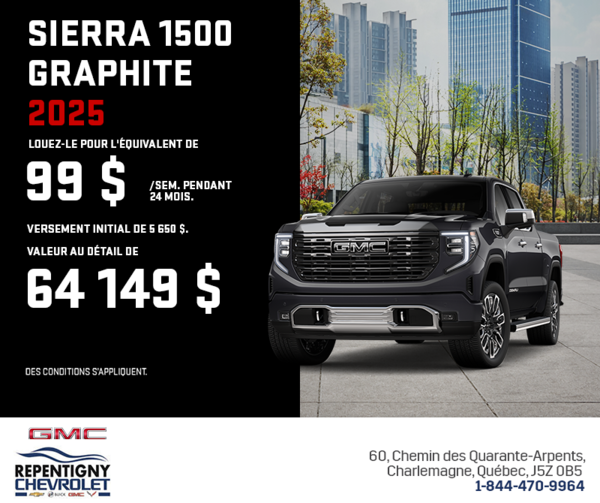Le GMC Sierra 1500 Graphite 2025