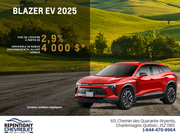 Procurez-vous le Chevrolet Blazer EV 2025