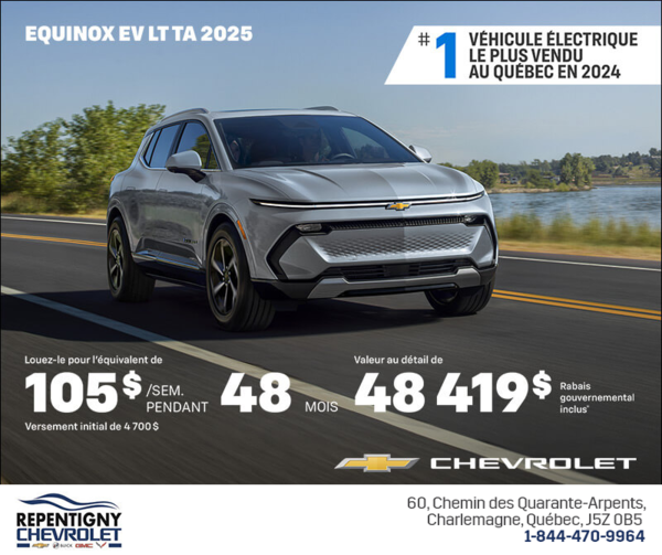 Procurez-vous le Chevrolet Equinox EV 2025