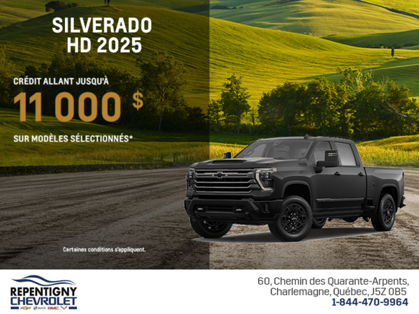 Procurez-vous le Chevrolet Silverado HD 2025