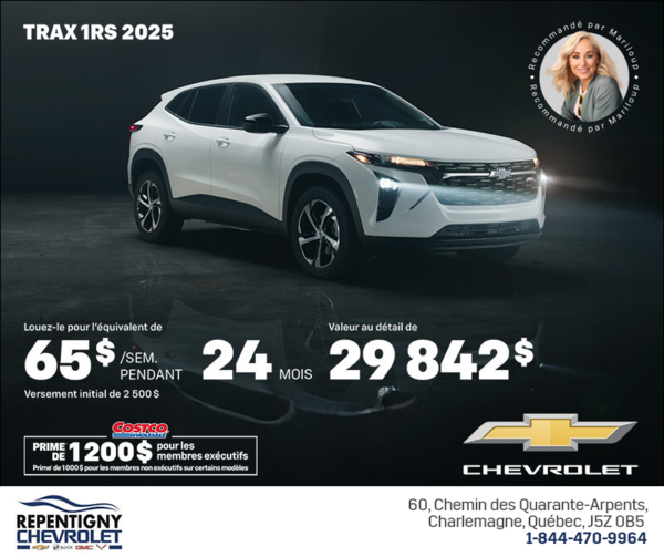 Procurez-vous le Chevrolet Trax 2025