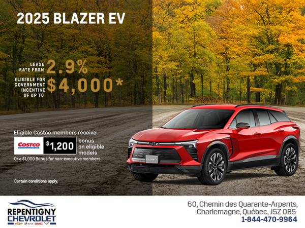 Get the 2025 Chevrolet Blazer EV