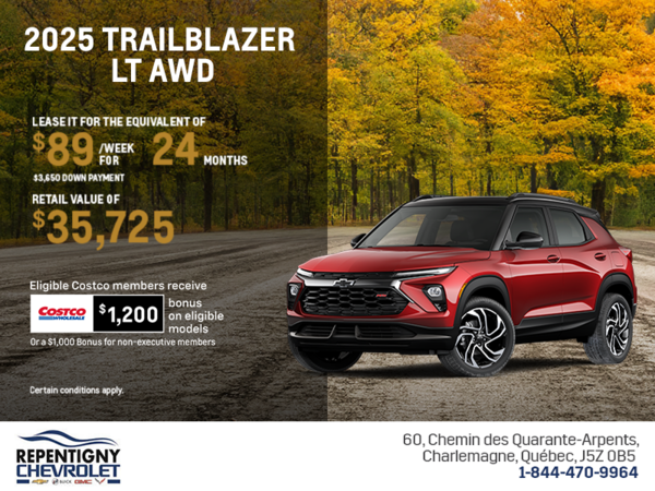 Get the 2026 Chevrolet Trailblazer LT AWD