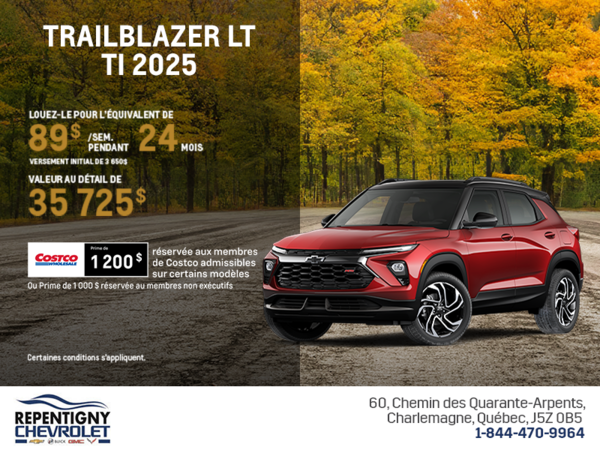 Le Chevrolet Trailblazer LT TI 2026