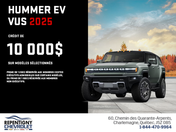 Le GMC Hummer EV VUS 2025