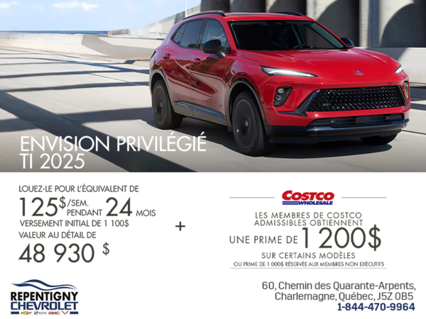 Procurez-vous la Buick Envision Privilégié TI 2025