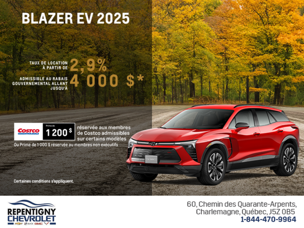 Procurez-vous le Chevrolet Blazer EV 2025