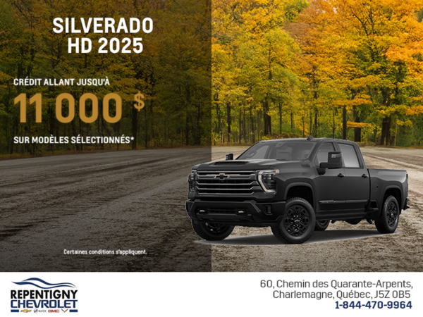 Procurez-vous le Chevrolet Silverado HD 2025